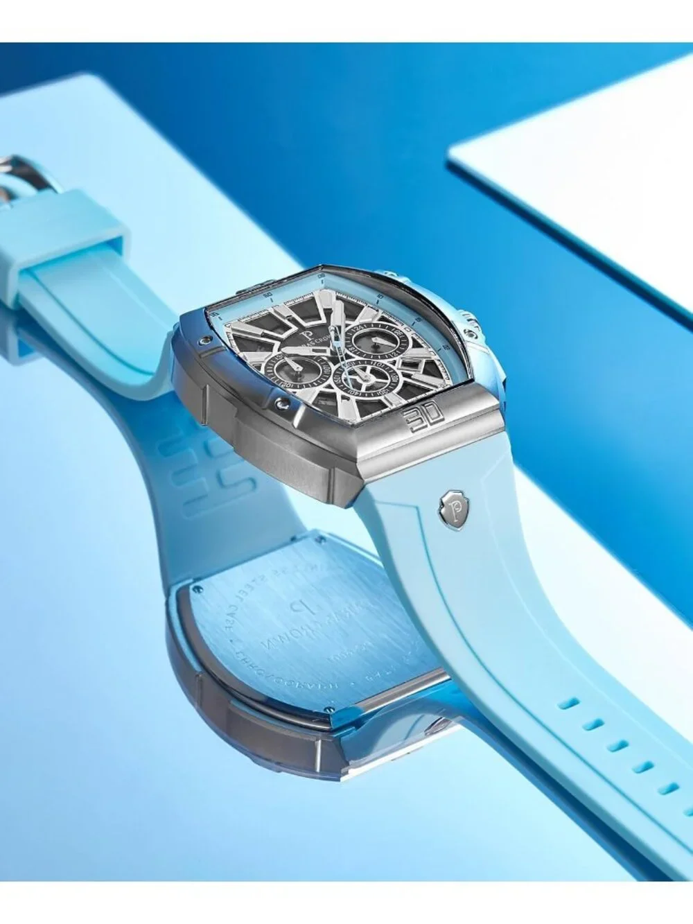 Men's Blue Vintage 5ATM Waterproof Quartz Luxury Chronograph Analog Wrist Watch